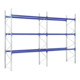 Rayonnages à palettes en kit complet Bito l 22700 x p 1100 x H 4000 montants galvanis