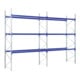 Rayonnages à palettes en kit complet Bito l 22700 x p 1100 x H 4500 montants galvanis