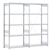 Rayonnage Bito type:S Rayonnage de base et complémentaire galvanisé 524 mm 2000 mm 2066 mm Kit avec champs de base et d'appoint