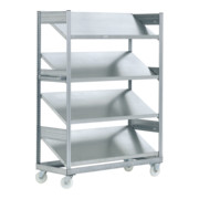 Rayonnages à tablettes inclinées Bito p 533 x H 1815 finition galvanisée