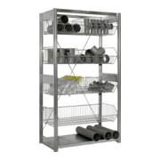 Rayonnage Bito Paniers grillagés Section de base galvanisée 524 mm 100 kg