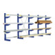 Rayonnages cantilever Bito type L l 5366 x p 520 x H 2480 bleu gentiane Bito RAL 5010