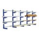 Rayonnages cantilever Bito type L l 5366 x p 720 x H 2480 bleu gentiane Bito RAL 5010