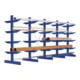Bito cantilever racking type S, utilisation bilatérale, bleu gentiane-1