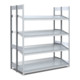 Rayonnages d'approvisionnement Bito l 1300 x p 850 x H 2000 finition galvanisée