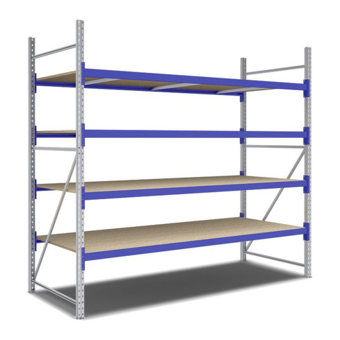 Rayonnages mi-lourds p 1100 montants galvanisés Bito lissesement époxy