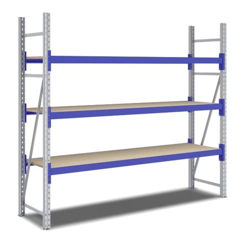 Rayonnages mi-lourds p 600 montants galvanisés Bito lissesement époxy