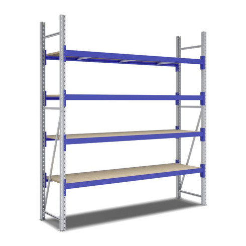 Rayonnages mi-lourds p 600 montants galvanisés Bito lissesement époxy