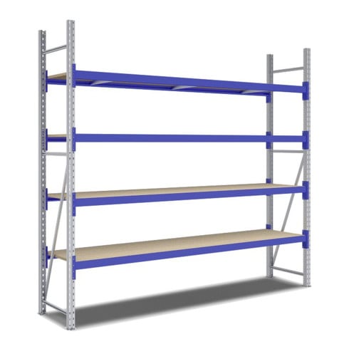 Rayonnages mi-lourds p 600 montants galvanisés Bito lissesement époxy