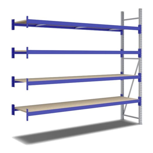 Rayonnages mi-lourds p 600 montants galvanisés Bito lissesement époxy
