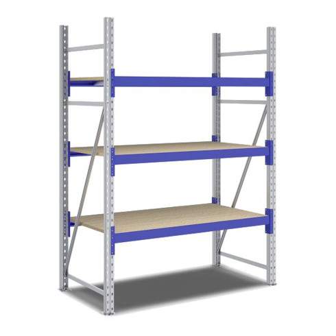 Rayonnages mi-lourds p 800 montants galvanisés Bito lissesement époxy