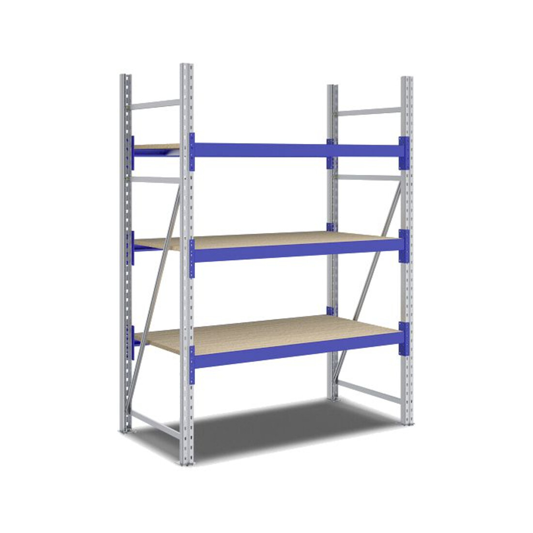 Rayonnages mi-lourds p 800 montants galvanisés Bito lissesement époxy