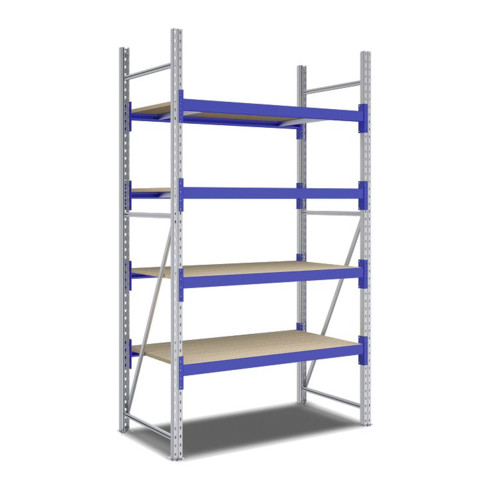 Rayonnages mi-lourds p 800 montants galvanisés Bito lissesement époxy