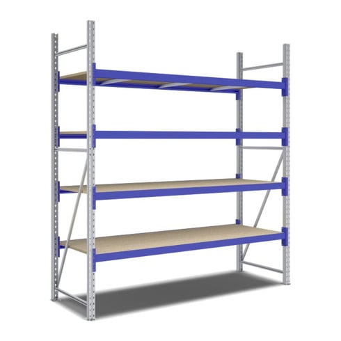 Rayonnages mi-lourds p 800 montants galvanisés Bito lissesement époxy