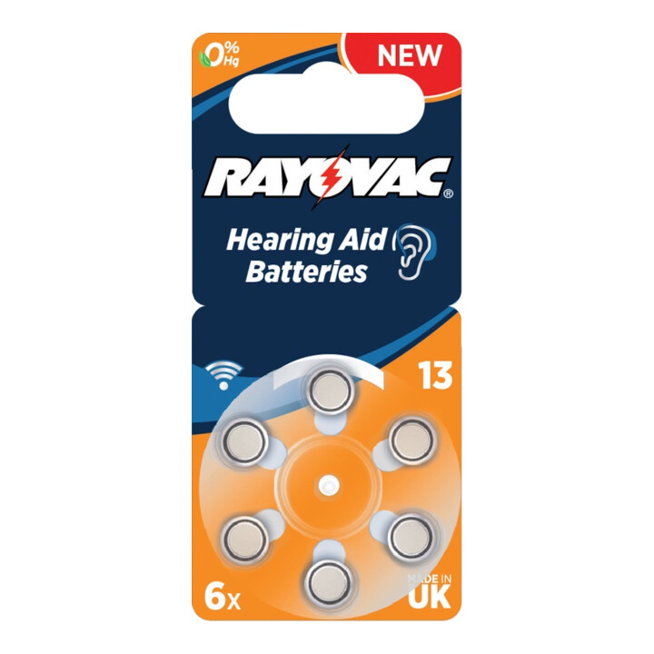 RAYOVAC Knopf Acoustic S. 13 6-er Blister