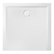 Receveur de douche Hoesch en fonte minérale MUNA avec antidérapant 1200x1200x30mm blanc