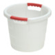 Récipient en plastique rond 30 l PP nature D420xH350mm avec poignée traversante-1