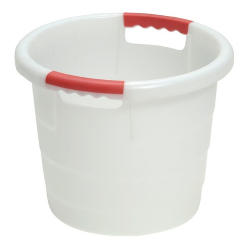 Récipient en plastique rond 30 l PP nature D420xH350mm avec poignée traversante