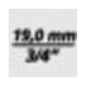 Réducteur 440-1 004401 3/4 po. à 1/2 po. 4 pans L. 57 mm p. embouts de clé à dou-3