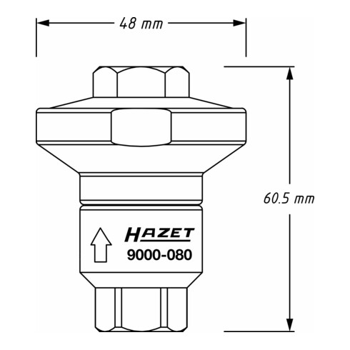 Réducteur d’air comprimé 9000-080 HAZET