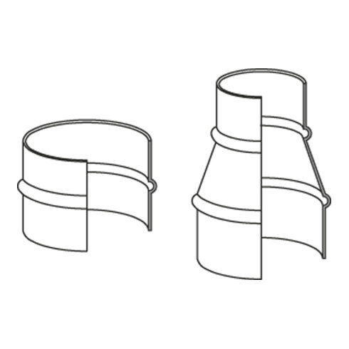 Réduction de tuyau Norres CONNECT 270-271 pour ID 300-250mm pour réduction de tuyau
