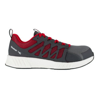 Reebok Halbschuh Fusion Flexweave Work, S1P, 46 grau/rot/weiß Gr. 46