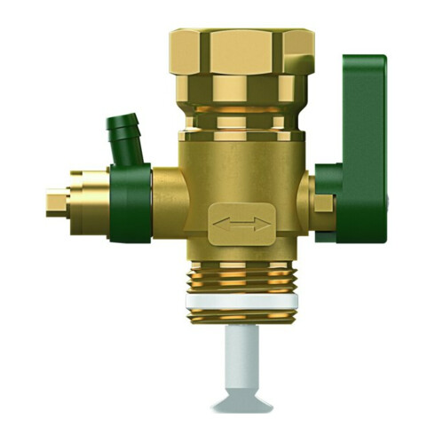 Reflex Durchströmungsarmatur Flowjet Ansch beids. G 3/4, I/A Gew., m Entleer.