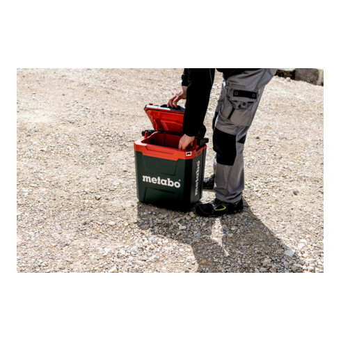 Refroidisseur de batterie Metabo KB 18 BL avec fonction de maintien au chaud ; boîte en carton