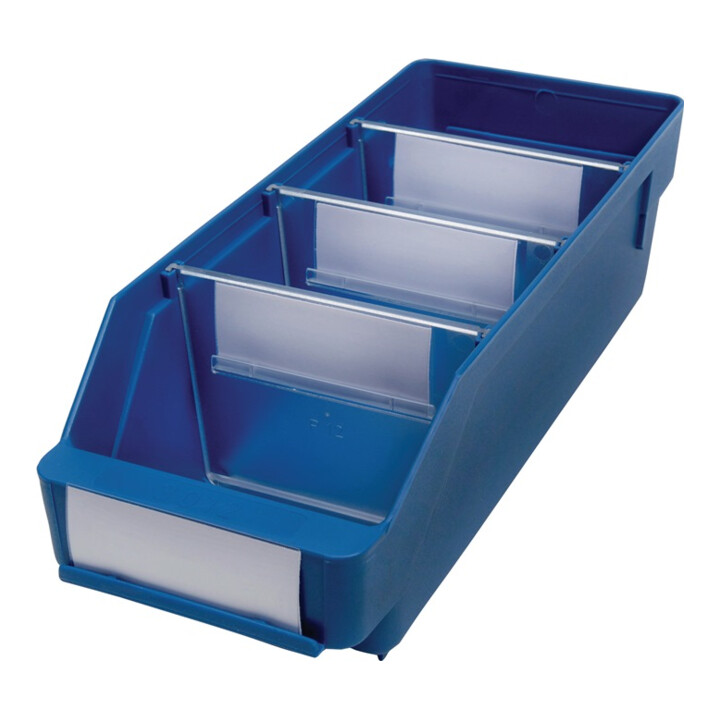 Regalkästen, PP, BxTxH 120x300x95 mm, VE 30 Stück, Farbe blau