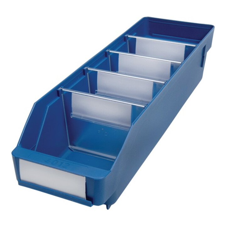 Regalkästen, PP, BxTxH 120x400x95 mm, VE 30 Stück, Farbe blau