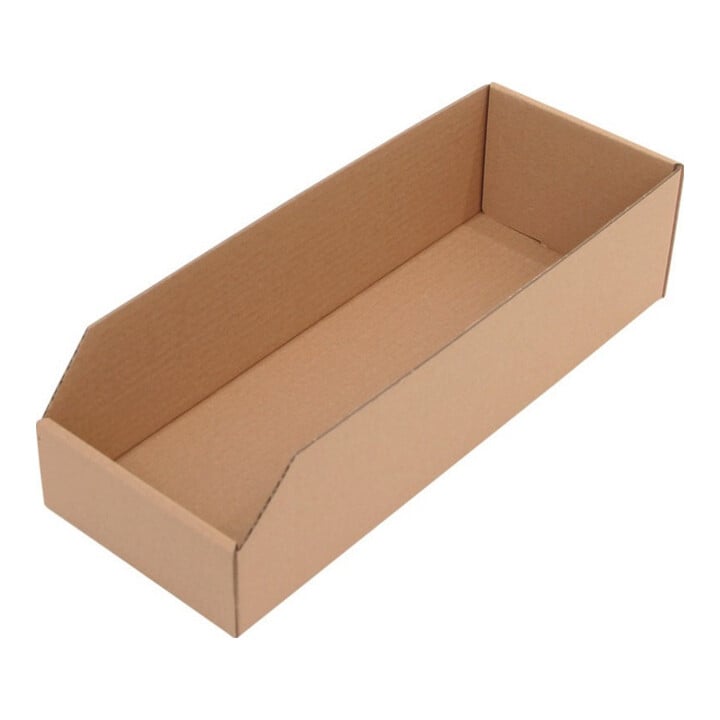 Regalkasten L400xB150xH100mm braun 1-wellige Pappe