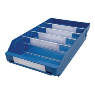 Regalkästen, PP, BxTxH 240x400x95 mm, VE 15 Stück, Farbe blau