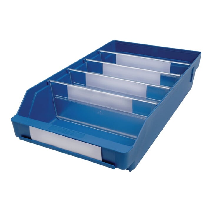 Regalkästen, PP, BxTxH 240x400x95 mm, VE 15 Stück, Farbe blau