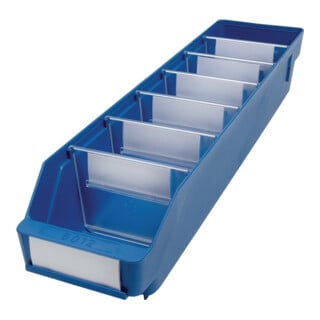 Regalkästen, PP, BxTxH 120x500x95 mm, VE 30 Stück, Farbe blau