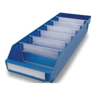 Regalkästen, PP, BxTxH 180x500x95 mm, VE 20 Stück, Farbe blau