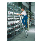 Regalwerk AluminiumRegalleiter fahrbar Arbeitshöhe 5.800 mm Leiterlänge 4.690 mm