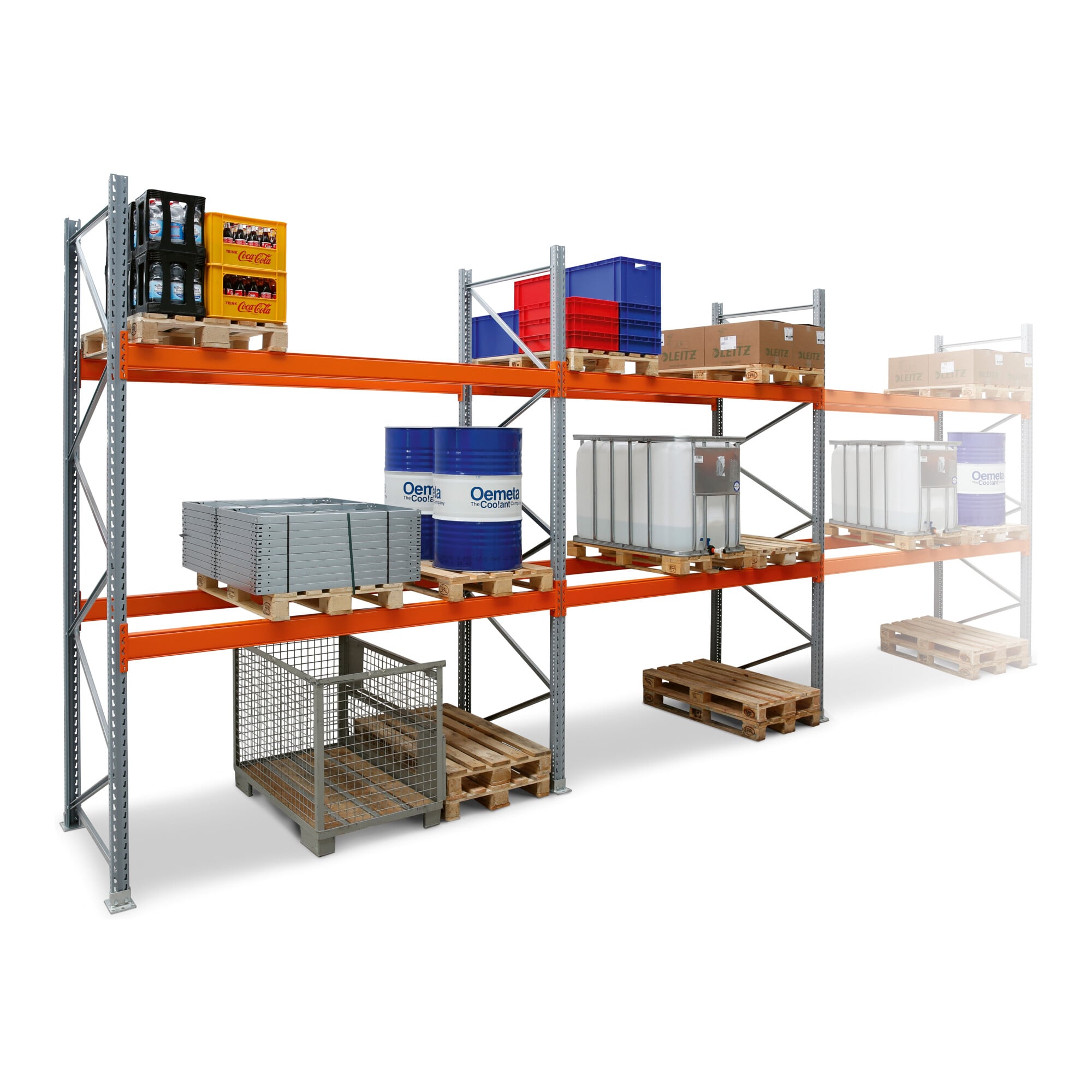 Regalwerk ARTUS-Palettenregal SET 1 2000-2 HxBxT 5500x5655x1100 mm 1 x GF + 1 x AF