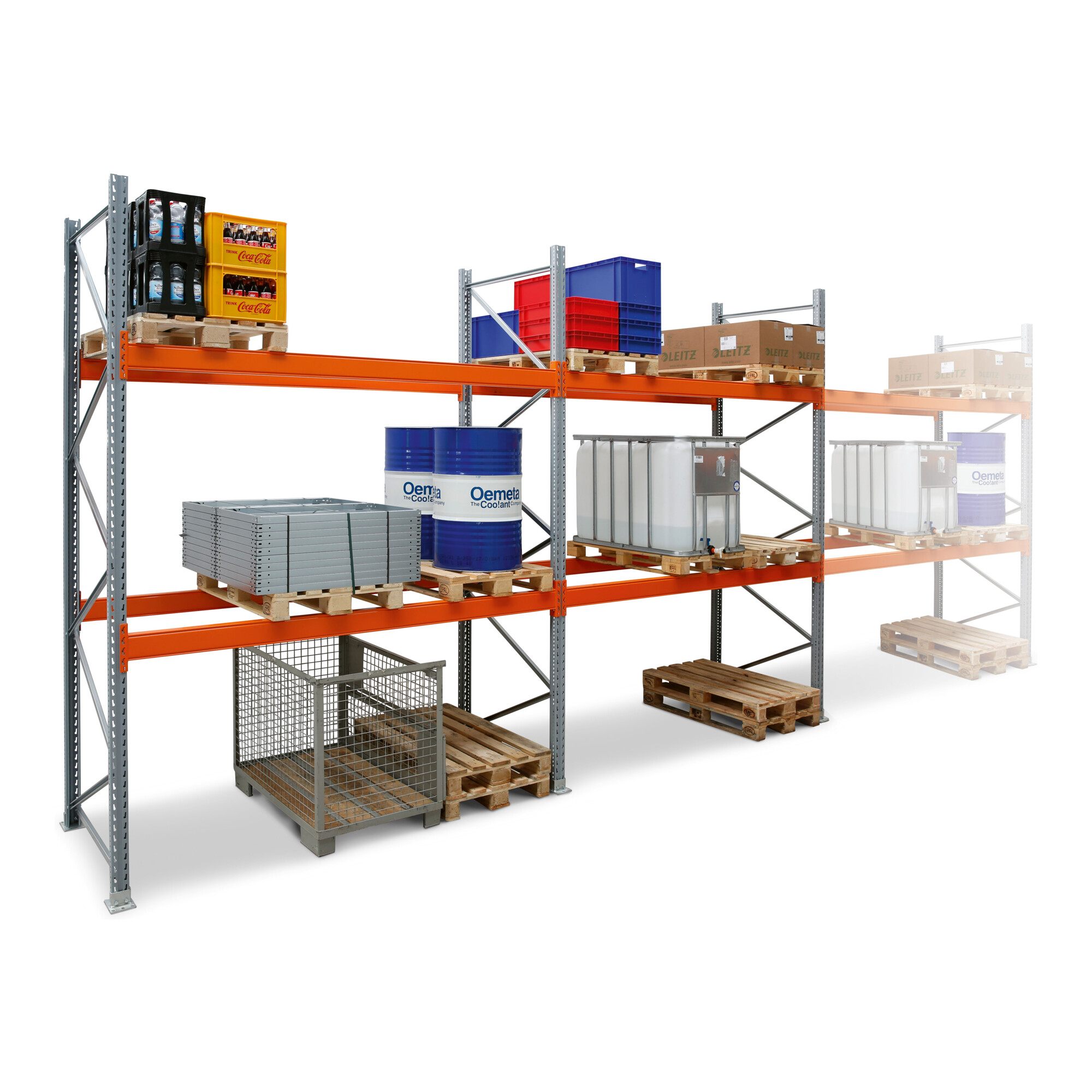 Regalwerk ARTUS-Palettenregal SET 3 2000-3 HxBxT 3500x11225x1100 mm 1 x GF + 3 x AF