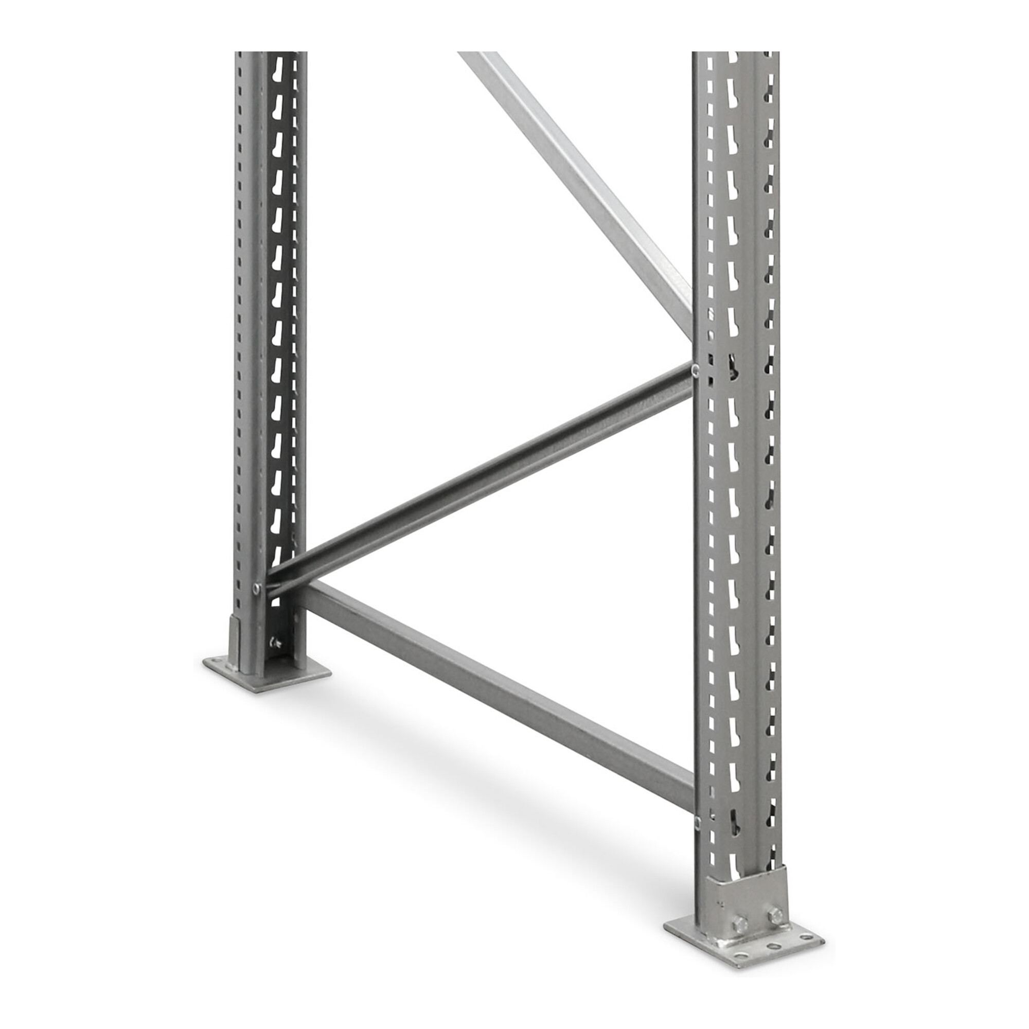 Regalwerk ARTUS-Stützrahmen HxT 2500x1100 mm pulverbeschicht. inkl. Montagemat. unmontiert
