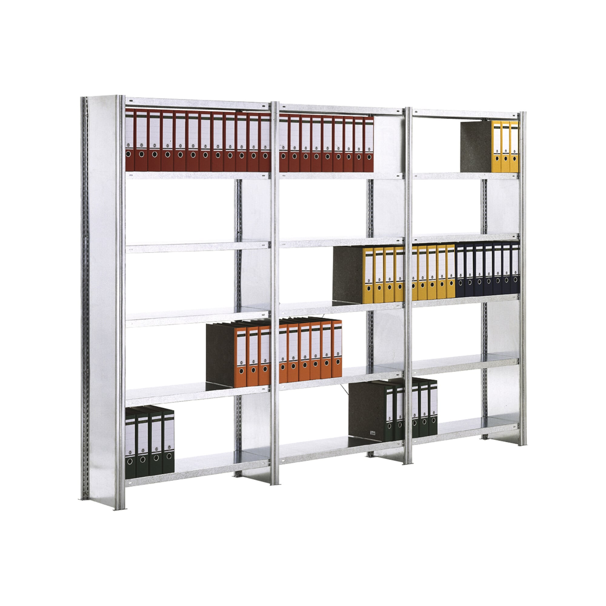 Regalwerk BERT Büroregal Anbaufeld HxBxT 2325x1005x300mm Vollblech Seitenwand