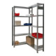 Regalwerk BERT-Eckregal HxBxT 2000x875x400x875 mm Stecksystem verzinkt mit 5 Ebenen