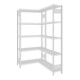 Regalwerk BERT-Eckregal HxBxT 2000x875x400x875 mm Stecksystem verzinkt mit 5 Ebenen