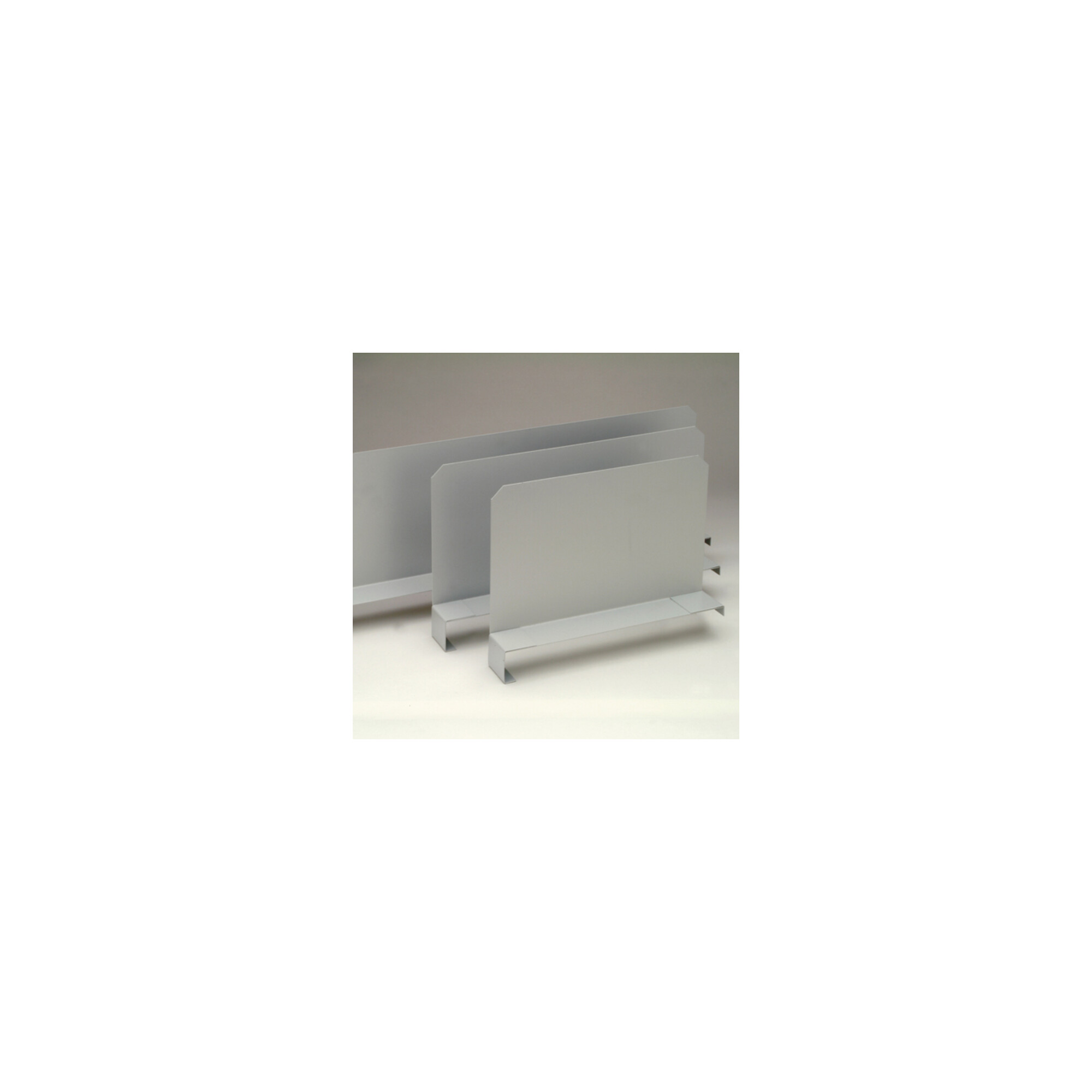 Regalwerk BERT-Fachteiler für Stahlfachböden 600 mm tief mit 40mm Abkantung, Höhe 200 mm