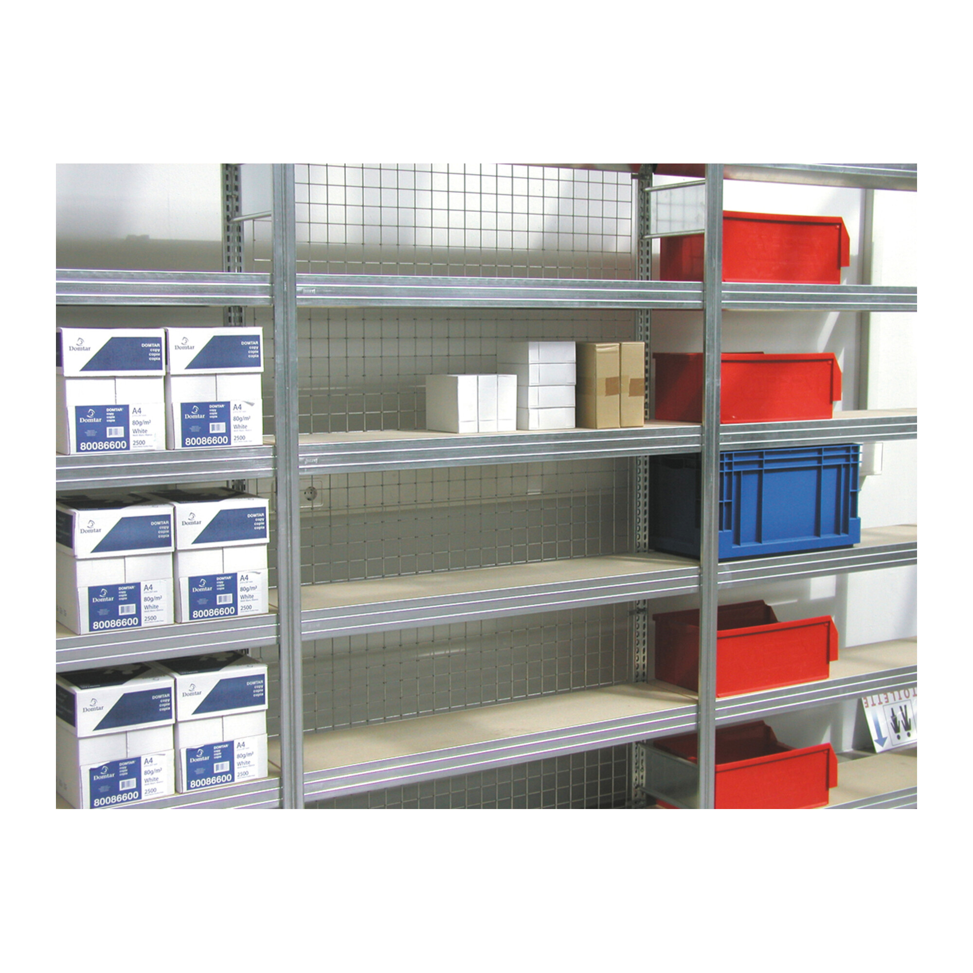 Regalwerk BERT-Gitterseitenwand verzinkt 1980x701 mm für Regal 2000x800 mm