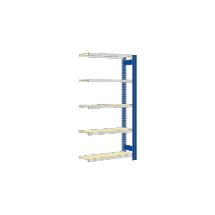Regalwerk BERT-Großfachregal 250 kg Anbaufeld LR 5010 Stecksystem HxBxT 2000x1695x600 mm
