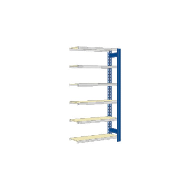 Regalwerk BERT-Großfachregal 250 kg Anbaufeld LR 6011 Stecksystem HxBxT 2500x1005x300 mm