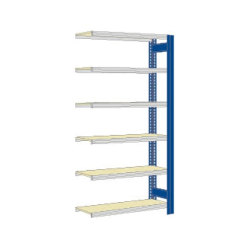 Regalwerk BERT-Großfachregal 250 kg Anbaufeld LR 6011 Stecksystem HxBxT 2500x1005x600 mm