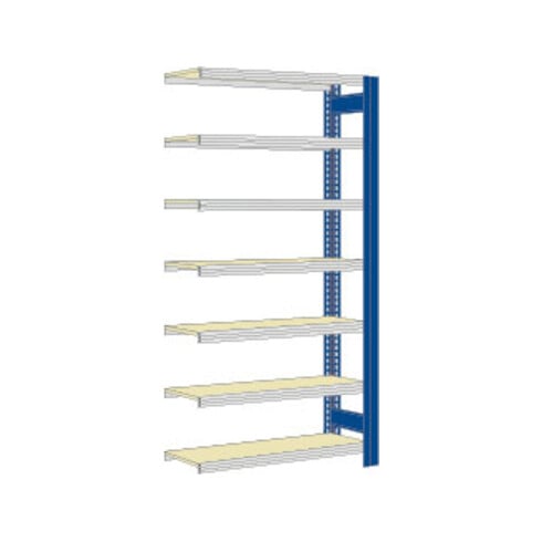 Regalwerk BERT-Großfachregal 250 kg Anbaufeld LR 6011 Stecksystem HxBxT 3000x1695x400 mm