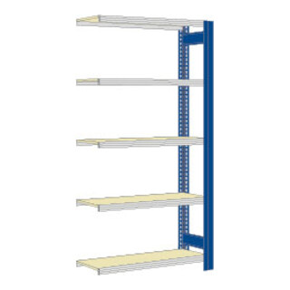 Regalwerk BERT-Großfachregal 250 kg Anbaufeld LR 7035 Stecksystem