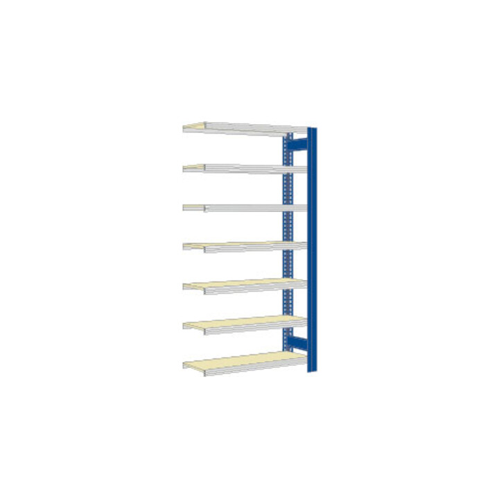 Regalwerk BERT-Großfachregal 250 kg Anbaufeld LR 7035 Stecksystem HxBxT 3000x1285x500 mm